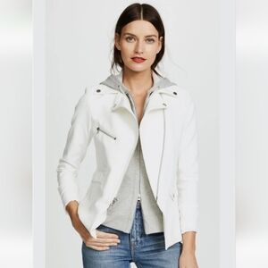 Veronica Beard Scuba Hadley Dickey Moto In White Jacket Size 2